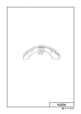 Колодки тормозные барабанные MK KASHIYAMA K3334