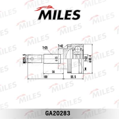 ШРУС наружный Miles GA20283