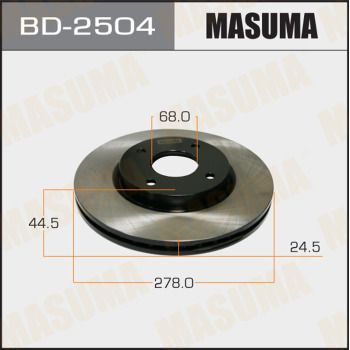 Диск тормозной Masuma BD2504
