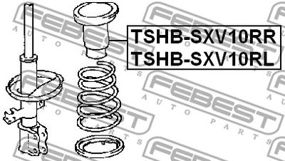 Пыльник амортизатора заднего правого FEBEST TSHBSXV10RR
