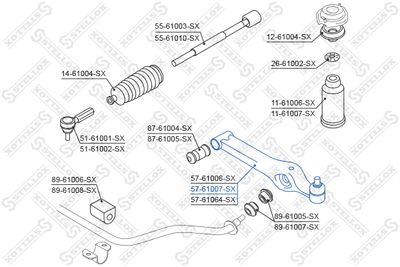 Рычаг STELLOX 5761007SX