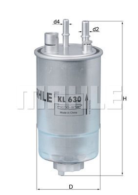 Фильтр топливный MAHLE KL630