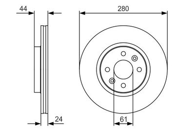 Диск тормозной BOSCH 0986479R67