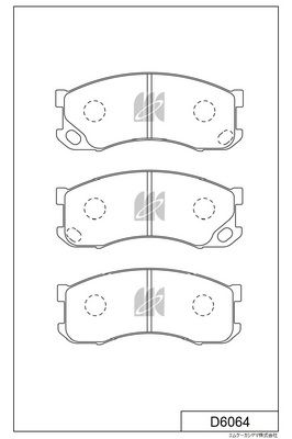 Колодки тормозные передние MK KASHIYAMA D6064