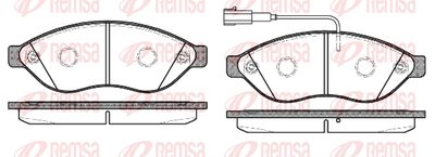 Колодки тормозные дисковые передние REMSA 123712