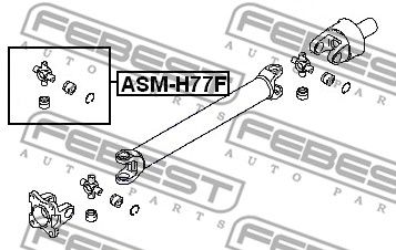 Крестовина карданного вала передняя FEBEST ASMH77F