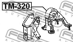 Подушка двигателя задняя FEBEST TM320