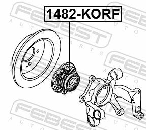 Комплект подшипника ступицы SSANGYONG 4142034001