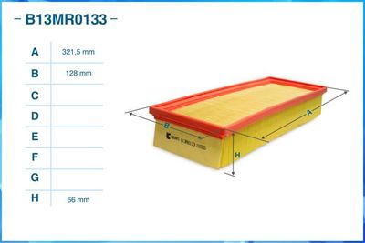 Фильтр воздушный CWORKS B13MR0133