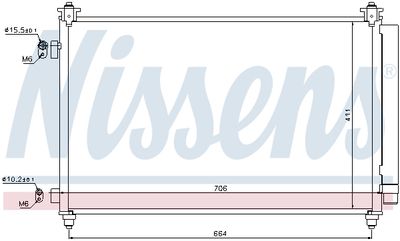 Радиатор кондиционера NISSENS 940253