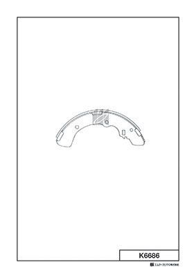 Колодки тормозные барабанные MK KASHIYAMA K6686