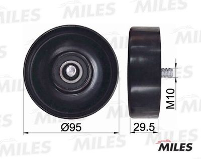 Ролик ремня приводного Miles AG03496