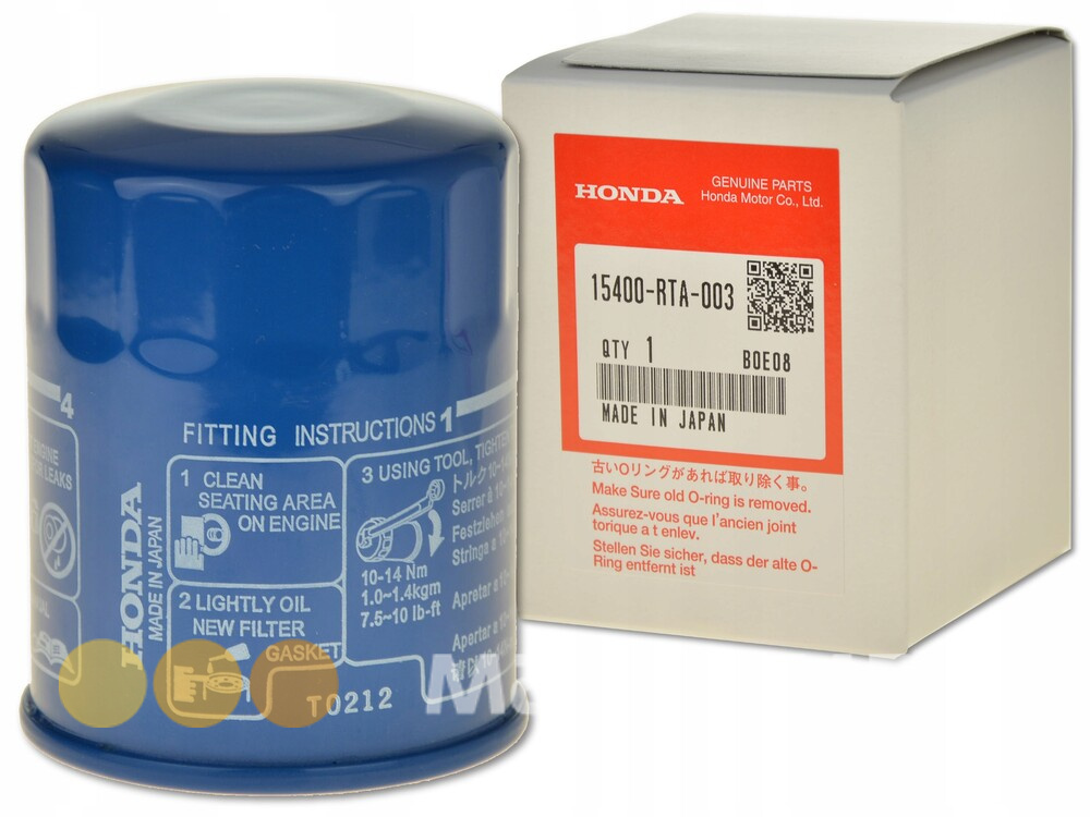 Фильтр масляный HONDA 15400RTA003
