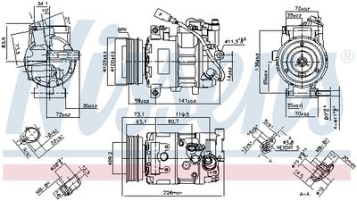 Компрессор кондиционера NISSENS 890048