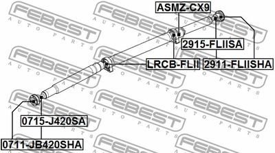 Пыльник ШРУС карданного вала FEBEST 0715JB420SA