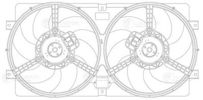 Вентилятор радиатора двигателя LUZAR LFK0124