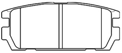 Колодки тормозные дисковые задние AKYOTO AKD0098