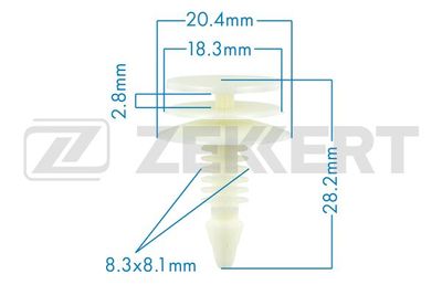 Клипса крепежная LEX WW11615