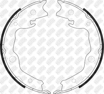 Колодки стояночного тормоза NIBK FN0621
