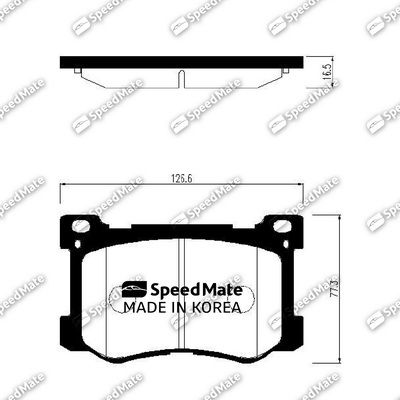 Колодки SPEEDMATE SMBPK102