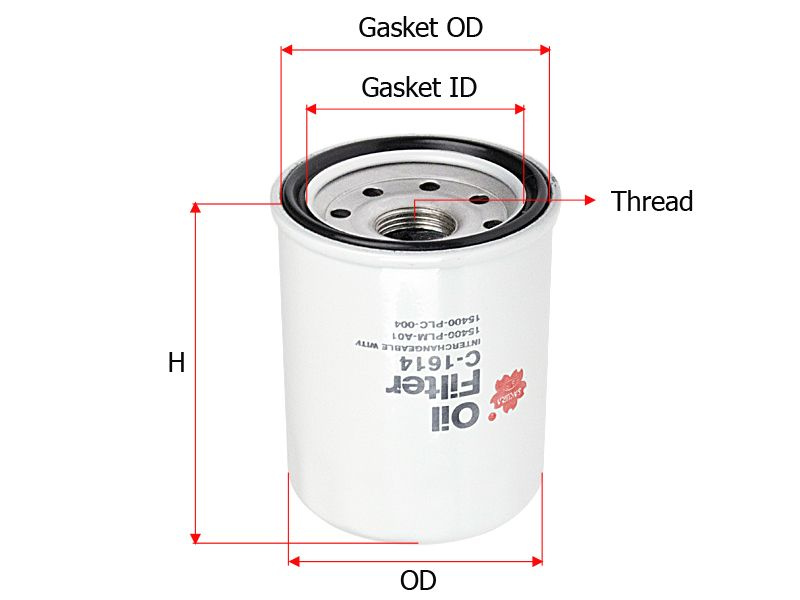 Фильтр масляный SAKURA C1614SBP