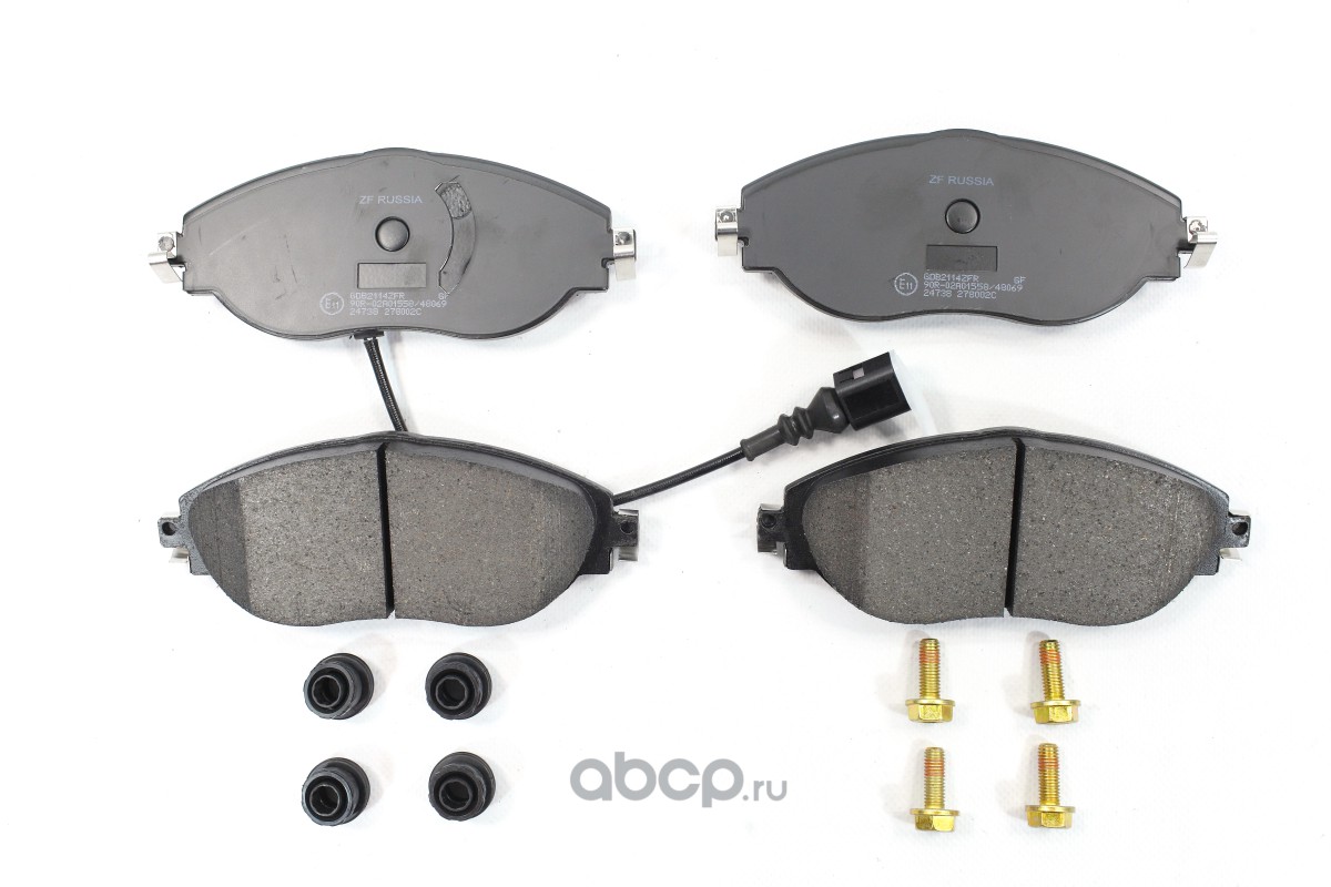 Колодки тормозные передние ZF RUSSIA GDB2114ZFR