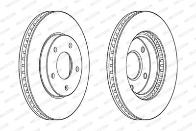 Диск тормозной FERODO DDF1599