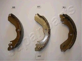 Колодки тормозные барабанные JAPANPARTS GF587AF