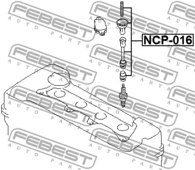 Наконечник катушки зажигания FEBEST NCP016