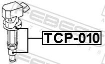 Наконечник катушки зажигания FEBEST TCP010