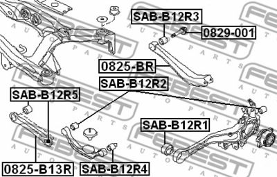 Сайлентблок заднего нижнего поперечного рычага TATSUMI TEF1274