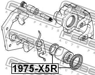 Ремкомплект тормозного суппорта заднего FEBEST 1975X5R