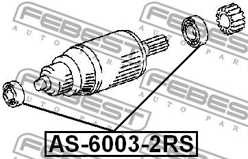 Подшипник шариковый FEBEST AS60032RS