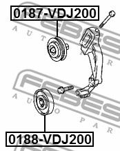 Ролик ремня приводного TOYOTA 8844060110