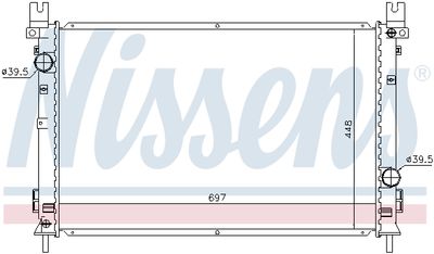 Радиатор системы охлаждения NISSENS 61028