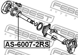 Подшипник шариковый FEBEST AS60072RS