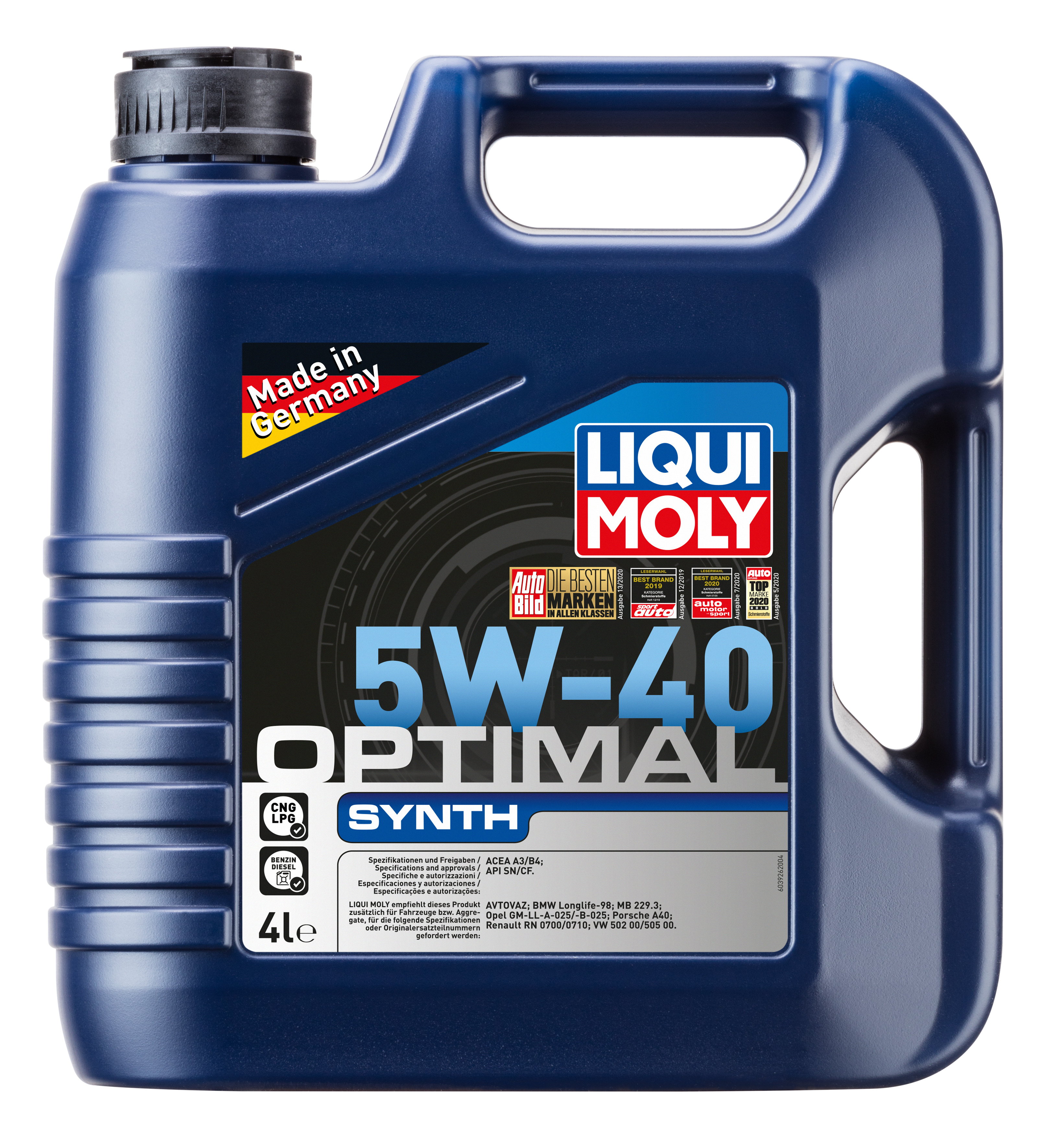 Масло моторное синтетическое LIQUI MOLY 3926