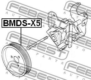 Шкив насоса ГУР FEBEST BMDSX5