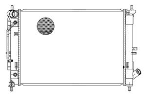 Радиатор охлаждения LUZAR LRC081X6