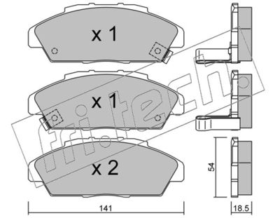 Колодки тормозные дисковые передние BESER 3940