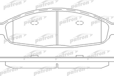 Колодки тормозные дисковые передние PATRON PBP7000